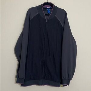 Vintage Nike Air Force 1 BRS Product Men' 3TG Gray Jacket grey purple pin stripe